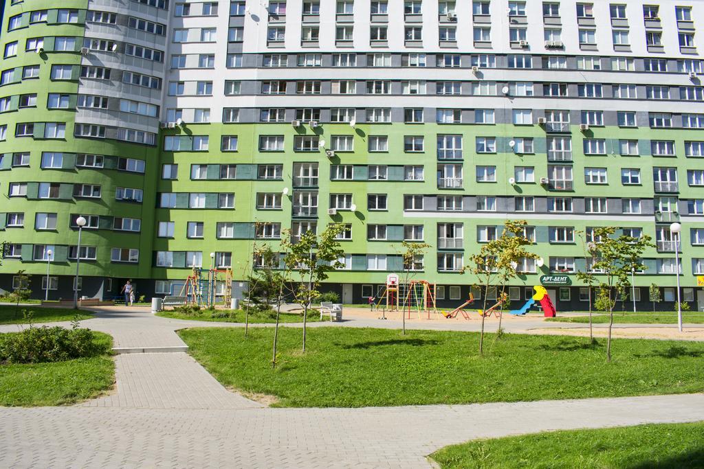 Jacuzzi Apartcomplex Kaskad, Панорамный Вид Центр Минска Bagian luar foto